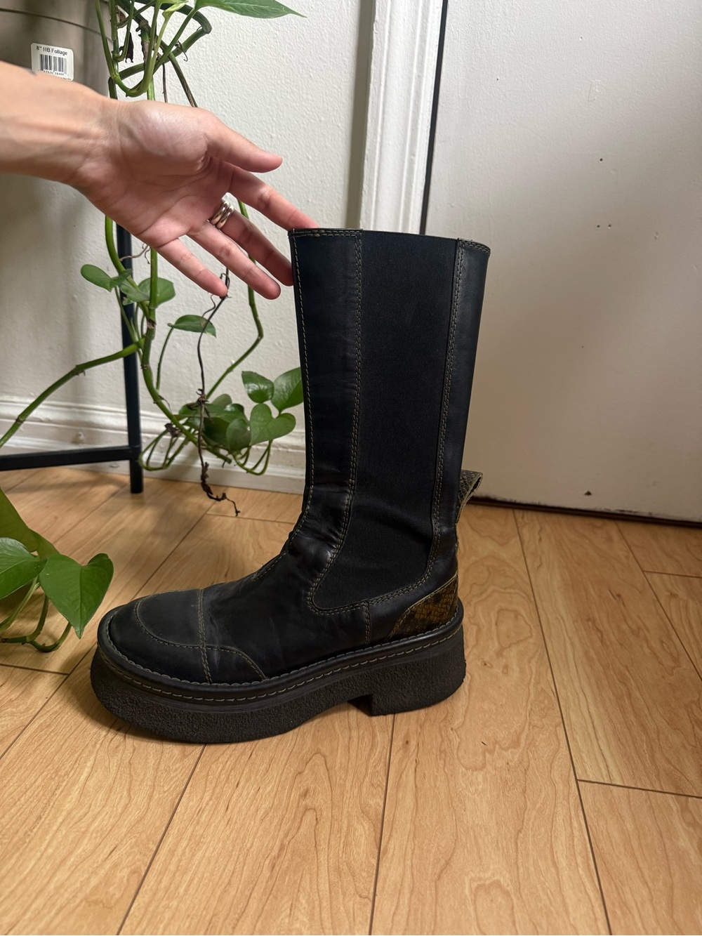 E8 Miista Mid Calf Chunky Platform Boots - Picture 5 of 6